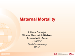 Maternal mortality