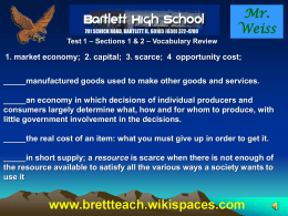 Sections 1 & 2 - Vocab Review