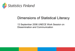 Dimensions of Statistical Literacy
