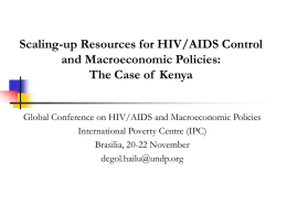 Scaling-up HIV/AIDS Spending and Macroeconomic Management