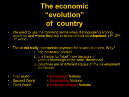 Economics - Developement and