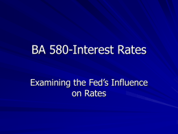Fed & Rates