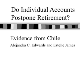Do Individual Accounts Postpone Retirement?