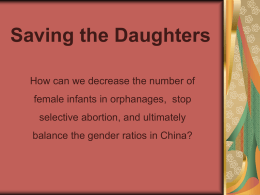 Saving the Daughters
