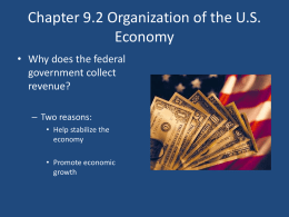 Chapter 9.2 Organization of the US Economy