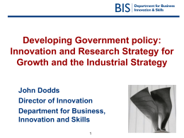 Innovation and Research Strategy for Growth