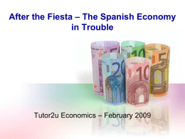 Spanish Economy in Trouble