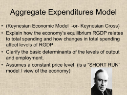 “Classical” economic theory and “Keynesian