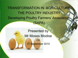 Developing Poultry Farmers` Association