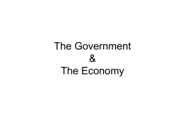 The Government & The Economy