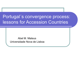 Portugal´s convergence process