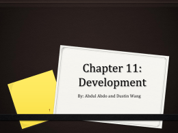 Chapter 11: Development