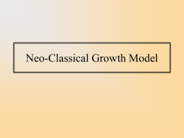 Neo-Classical Growth Model