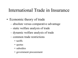 International Trade in Insurance