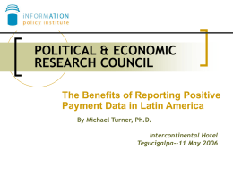 The Benefits of Reporting Positive Payment Data in Latin America