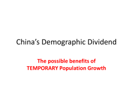 12b. China -- Demographic Dividend