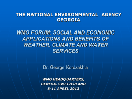 The National Environmental Agency Georgia