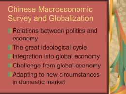 Characteristics of Chinese Economy