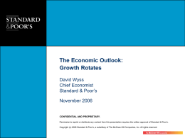 Growth Rotates by David Wyss, S&P`s Chief