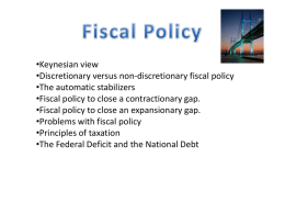 Fiscal policy - Arkansas State University