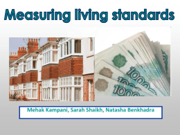GCSE Economics - Measuring Living Standards
