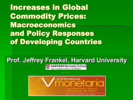 Increases in Global Commodity Prices