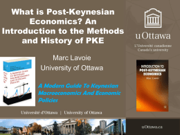 What is Post-Keynesian Economics?