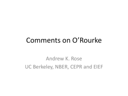 Comments on O`Rourke - Faculty Directory | Berkeley-Haas
