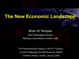 Building an international pharmaceutical company from India