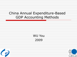 China Annual Expenditure-Based GDP Accounting Methods
