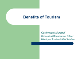 Benefits of Tourism - asccaribbeanstudies