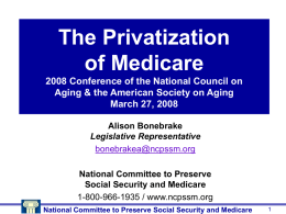 National Committee to Preserve Social Security and Medicare