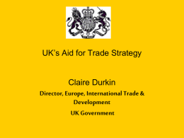 Claire Durkin - CUTS Centre for International Trade, Economics