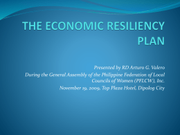 the economic resiliency plan - Philippine Federation of Local