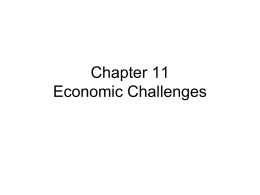 Chapter 13 Economic Challenges
