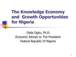 Is the Knowledge Economy an Opportunity for Nigeria?