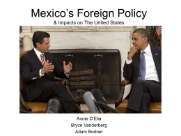 Mexico`s Foreign Policy