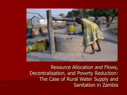 Resources, Decentralisation, Pov Reduction