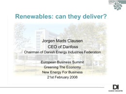Renewables: can they deliver?