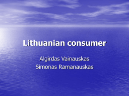 Lithuanian consumer