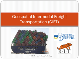 Freight Flow Data - Rochester Institute of Technology