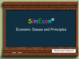 SimEcon Project Presentation