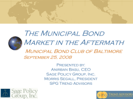 August 2008 - the Municipal Bond Club of Baltimore