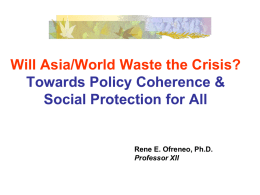 Will Asia/World Waste the Crisis?