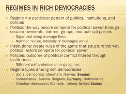 Regimes in rich democracies