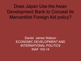 Does Japan use the Asian Development Bank to conceal its