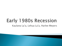 Early 1980s Recession