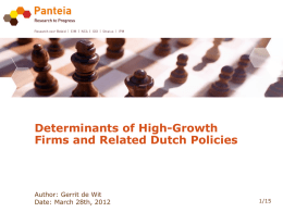 Paper on High-Growth Firms
