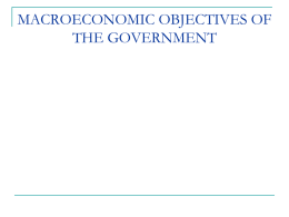 macroeconomic objectives of the government