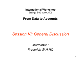 General discussion - United Nations Statistics Division